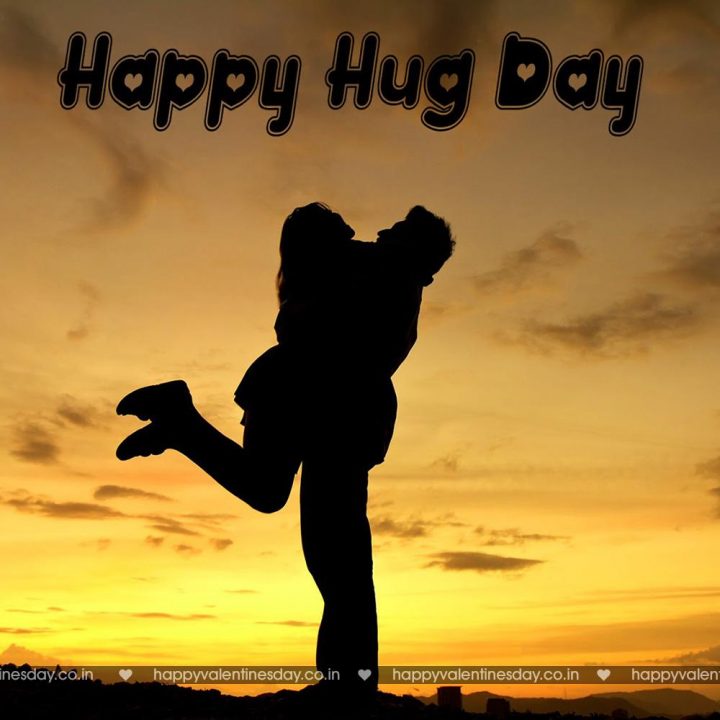 Hug Day – happy valentines day sign