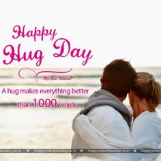 Hug Day – happy valentine card