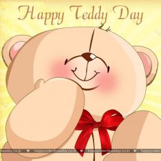 Teddy Day – happy valentines card