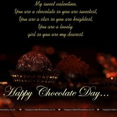 Chocolate Day – happy valentine card