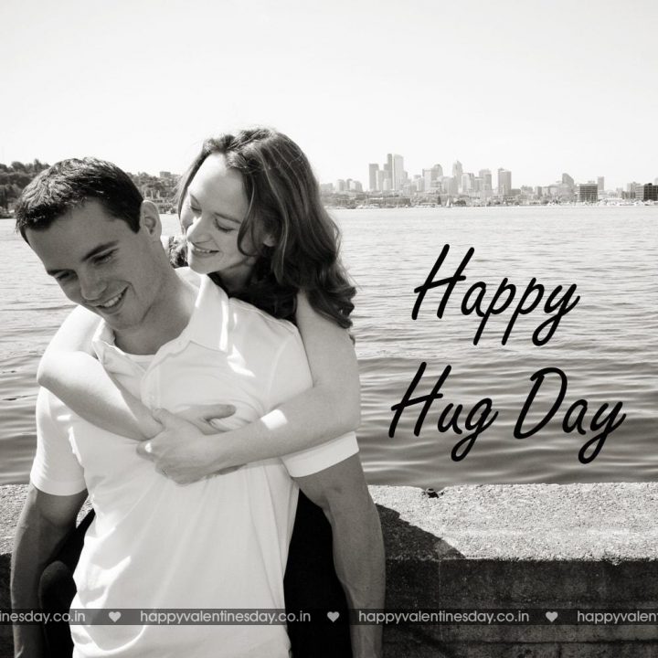 Hug Day – happy valentines day sign