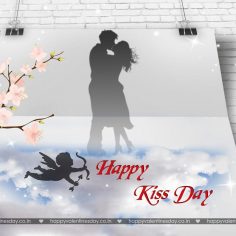 Kiss Day – happy valentine card
